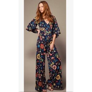 Boden Icons Evelyn Floral Jumpsuit Size 4